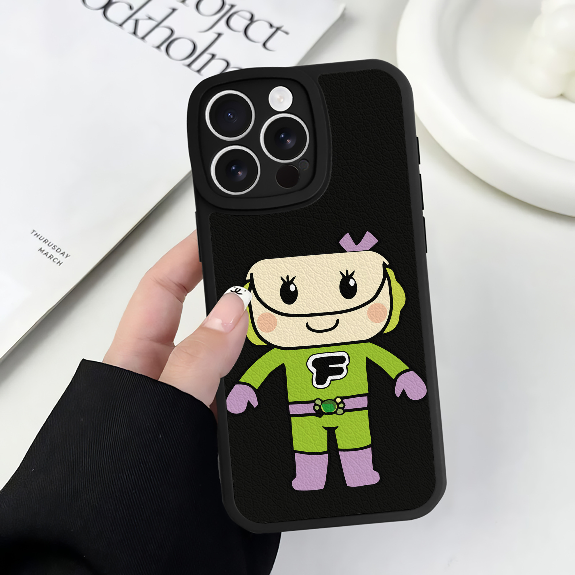 （画像用） アンパンマン Anpanman 【iPhone 16シリーズ対応】シリコンスマホケース（レザー調） 材質：シリコン